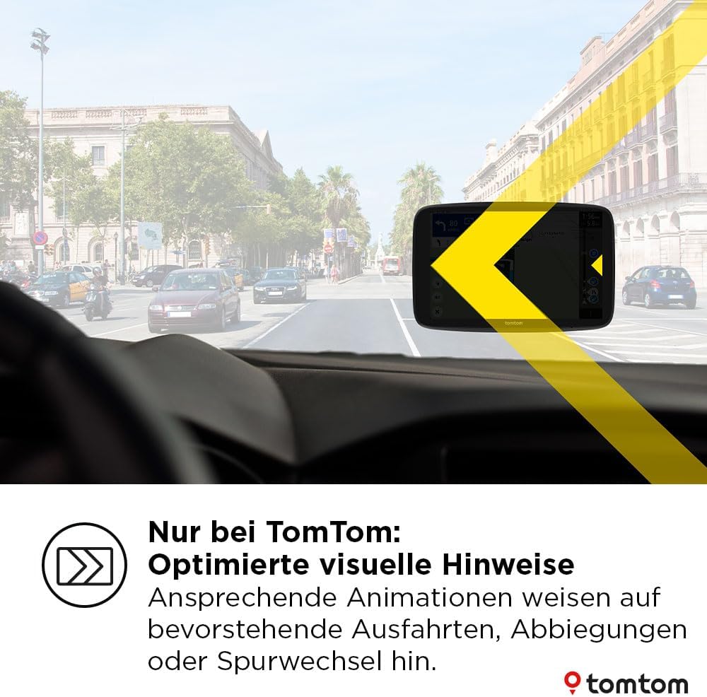 TomTom Pkw-Navi GO Navigator (extra grosses 7-Zoll-Display, Stauvermeidung Dank TomTom Traffic, Kart