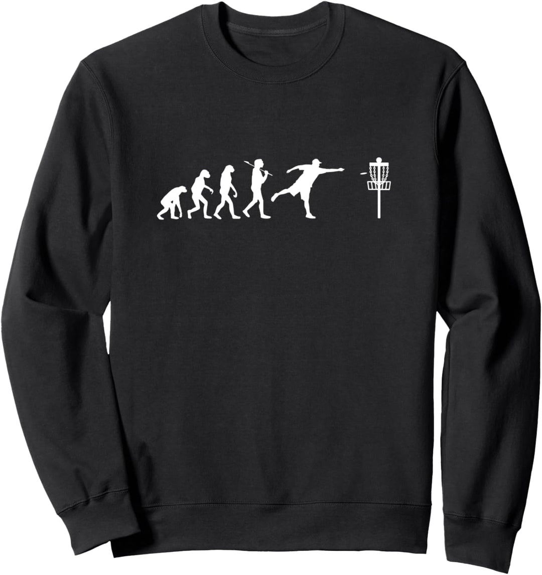 Disc Golf Evolution Lustiges Geschenk Discgolf Geschenke Sweatshirt