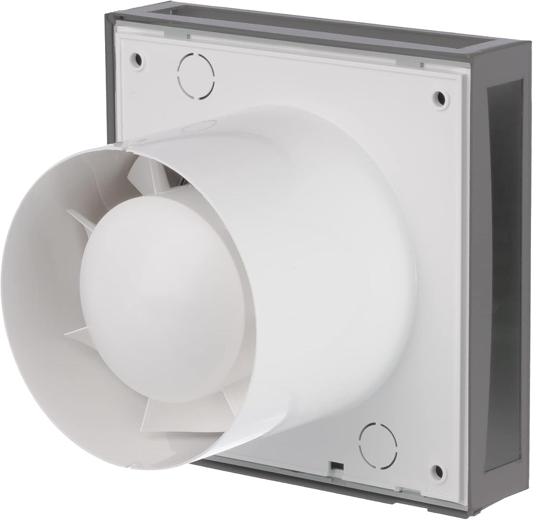 LIRAST Ø 100mm Edelstahl Badlüfter, Ventilator/Lüfter für Effiziente Belüftung im Bad Kuche WC, Ø 10