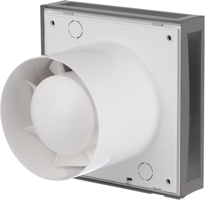 LIRAST Ø 100mm Edelstahl Badlüfter, Ventilator/Lüfter für Effiziente Belüftung im Bad Kuche WC, Ø 10