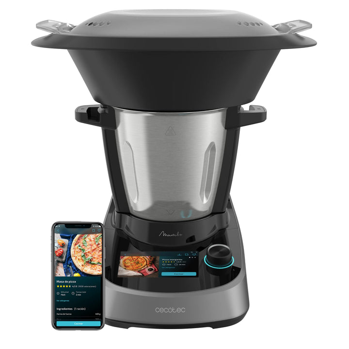 Cecotec Multifunktionsküchenroboter Mambo Touch, 1600 W, 37 Funktionen, 5-Zoll-TFT-Touchscreen mit i