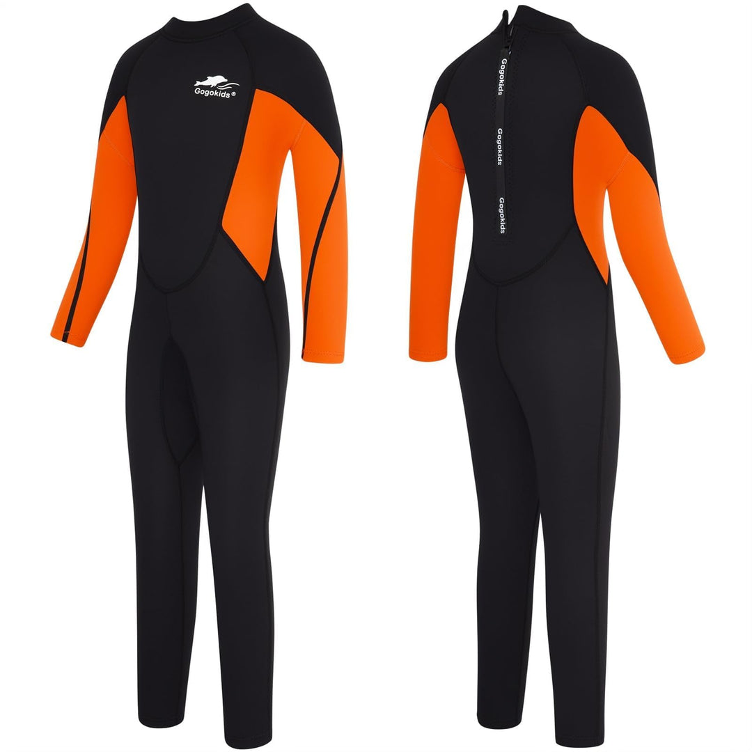 Gogokids Kinder Neoprenanzug 2.5mm Ganzkörper Thermische Tauchanzug, Langarm Schwimmanzug für 2-10 J