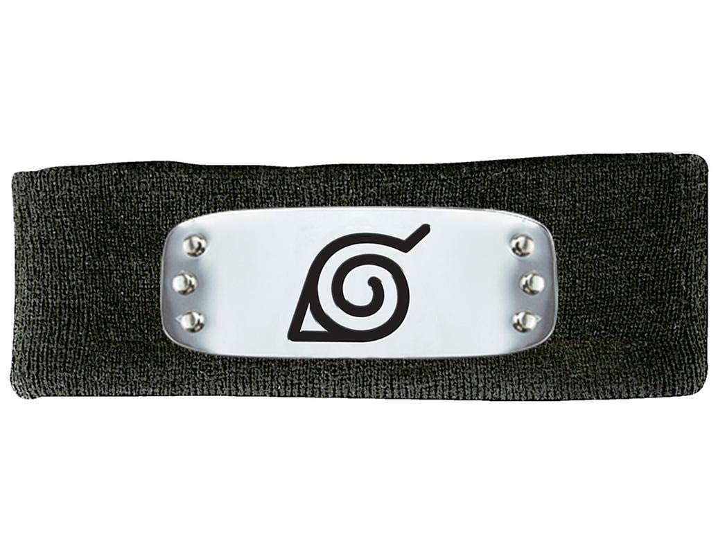 RIPPLEJUNCTION Naruto Shippuden Metal Plate Leaf Village Symbol Black Headband