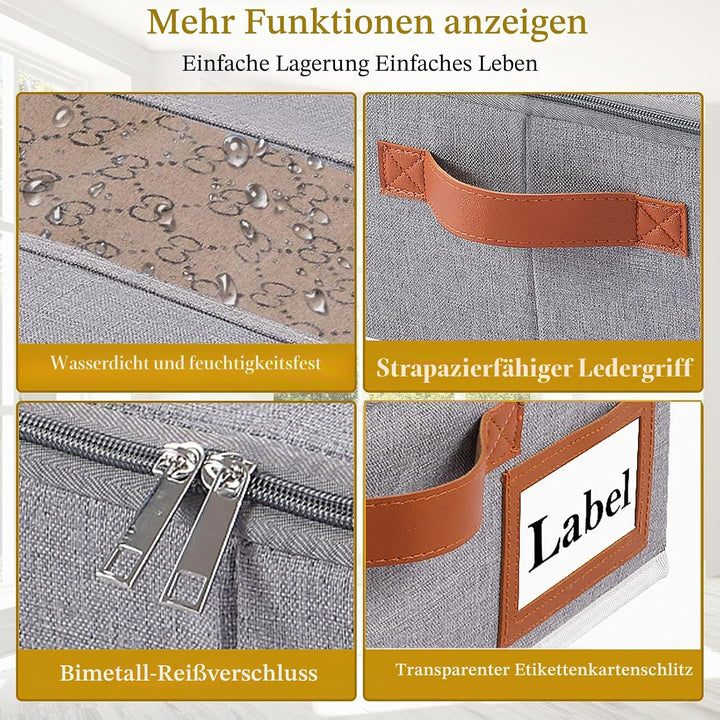 Yawinhe 2 Stück Unterbettkommode, Unterbett Aufbewahrungsbox Vliesstoff, Faltbare Aufbewahrungstasch