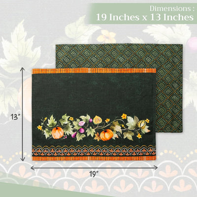 Maison d' Hermine Tischset, 100% Baumwolle Set mit 4, dekorative Oster-Tischsets, waschbare Stoff-Ti