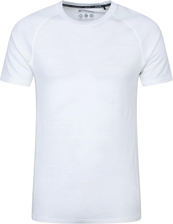 Mountain Warehouse Summit Merino II Herren T-Shirt XXS Weiss (02), XXS Weiss (02)