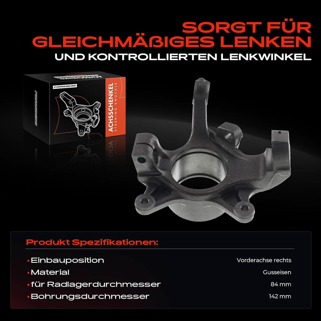 Achsschenkel Radaufhängun Vorne Links für Master J9 F9 X70 H9 U9 E9 Movano JD FD ED/HD/UD 2007-2019
