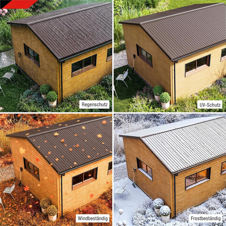 SMART Cover Set H12 Plus, 12 x Trapez-Abdeckblech 125 x 45 cm 6,75 m² Stärke 0,3 mm inkl. Schrauben