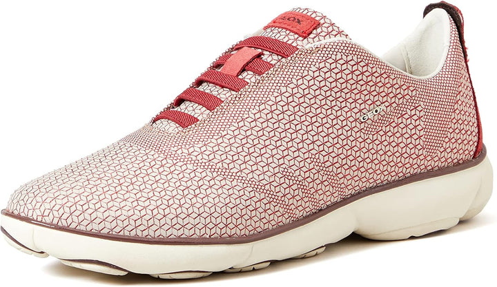 Geox Mädchen D Nebula E Sneakers 36 EU Sand Dk Red, 36 EU Sand Dk Red