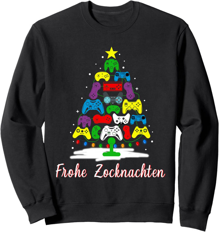 Gaming Controller Weihnachtsoutfit Weihnachten Gamer Sweatshirt