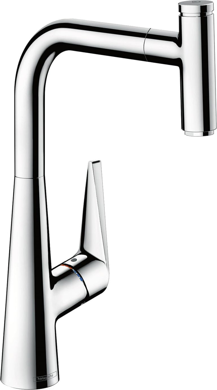 hansgrohe Talis Select S Einhebel-Küchenarmatur (Komfort-Höhe 300mm mit ausziehbarem Auslauf) Chrom