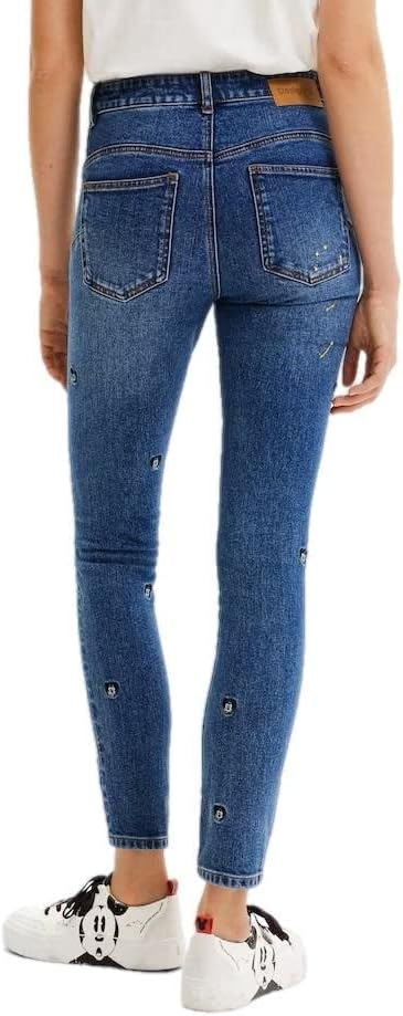 Desigual Damen Casual Pants 38 Blau, 38 Blau