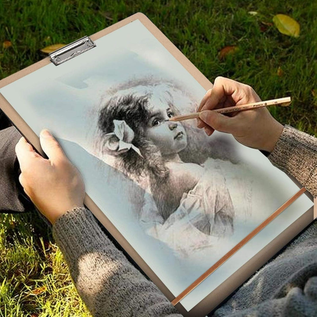 Jacksking Sketch Tote Board, tragbares Kunstholz Sketch Board A3 A4 8K Papier 45 × 60 cm Zeichenbret