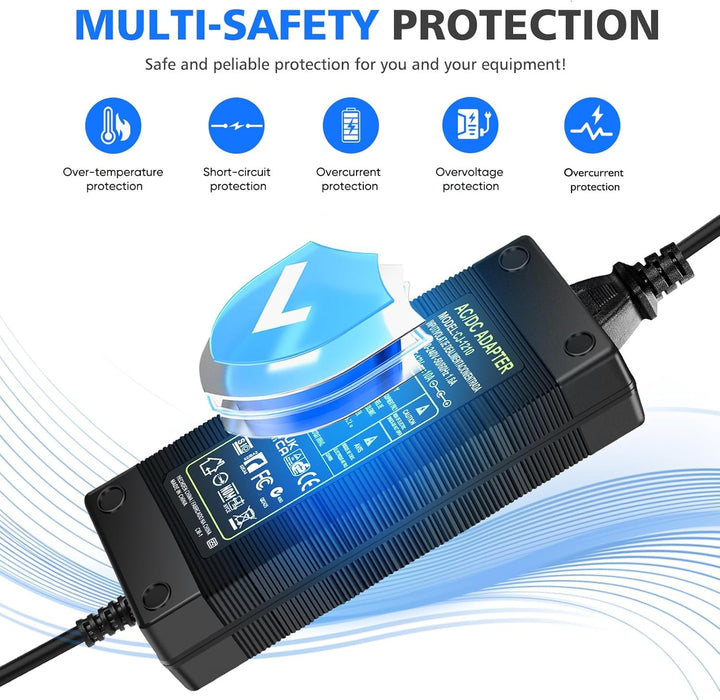 120W Netzteil 12V 10A mit DC Stromanschlüsse, AC 100-240V auf 12 V DC LED Driver Adapter, 5.5 x 2.5m