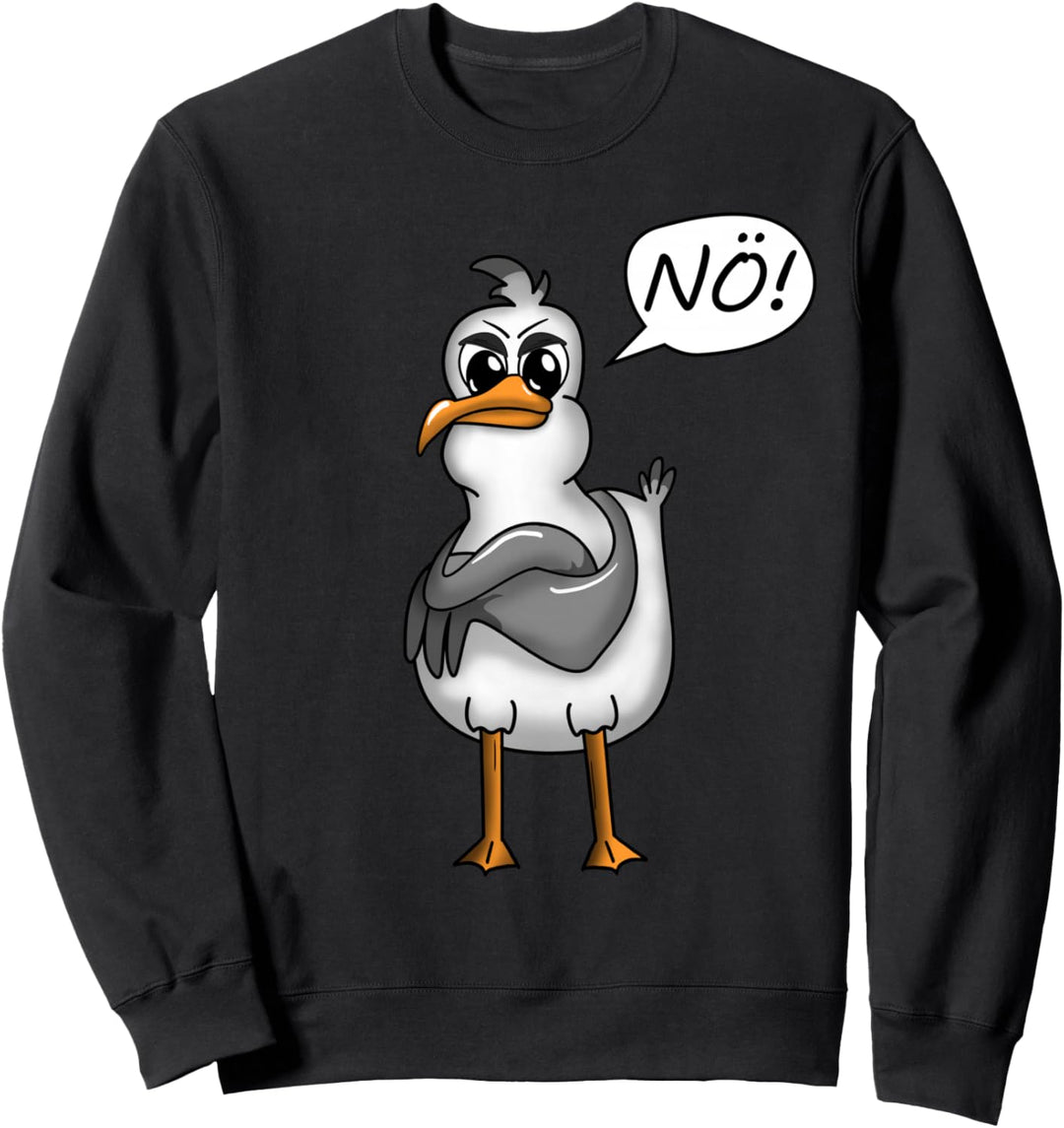 PLATTDEUTSCHE SPRÜCHE MIT MÖWE Sweatshirt