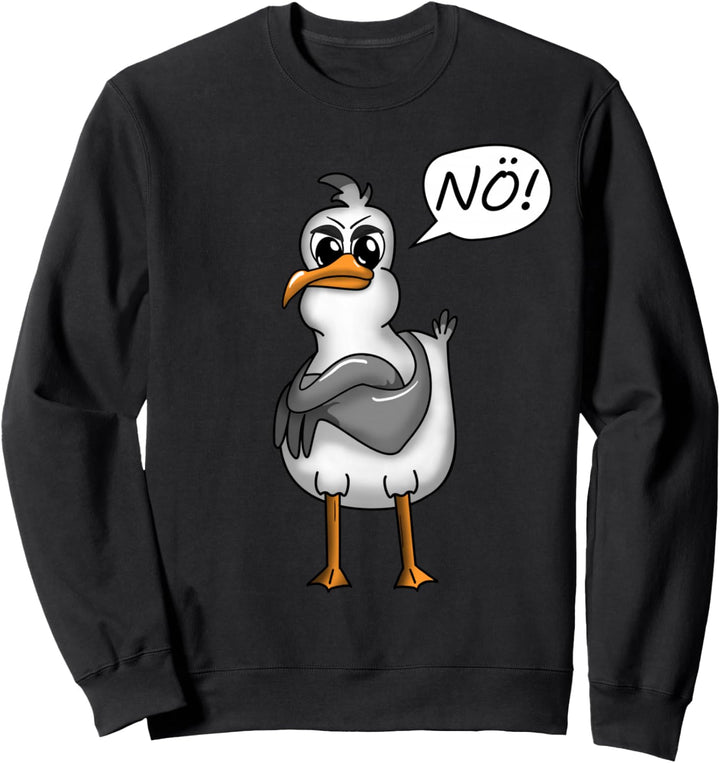 PLATTDEUTSCHE SPRÜCHE MIT MÖWE Sweatshirt