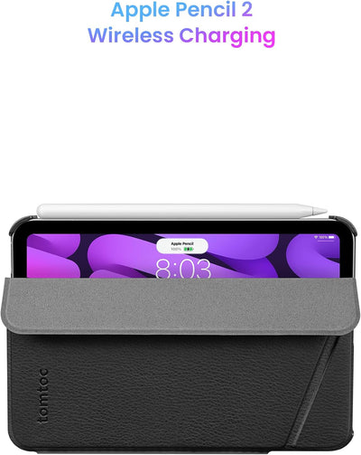 tomtoc Smart Folio Vertikale Hülle für 8,3 Zoll iPad Mini 6 Generation 2021, 3-lagige, abnehmbare, s