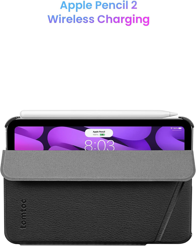 tomtoc Smart Folio Vertikale Hülle für 8,3 Zoll iPad Mini 6 Generation 2021, 3-lagige, abnehmbare, s