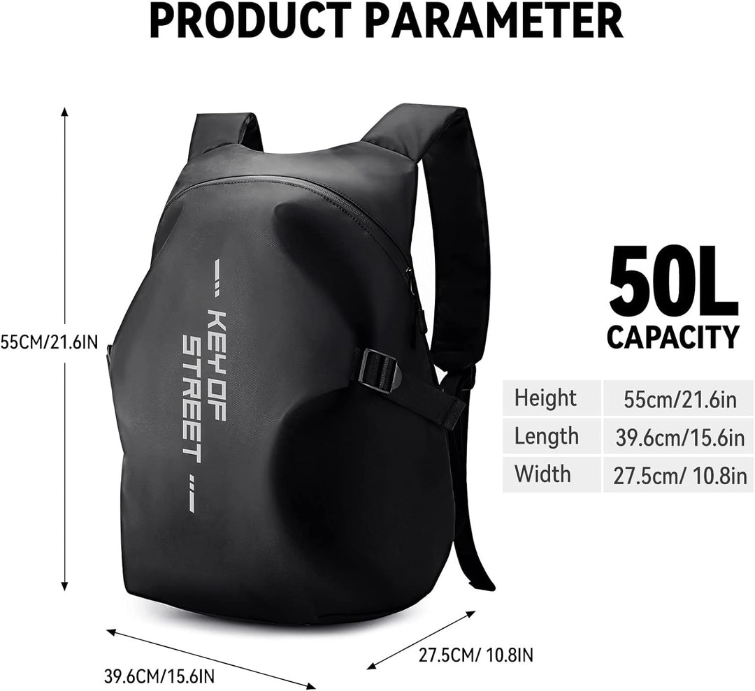 Motorradrucksäcke für Herren, wasserdichter Helmrucksack, Motorradzubehör, Laptoptaschen, Reiserucks