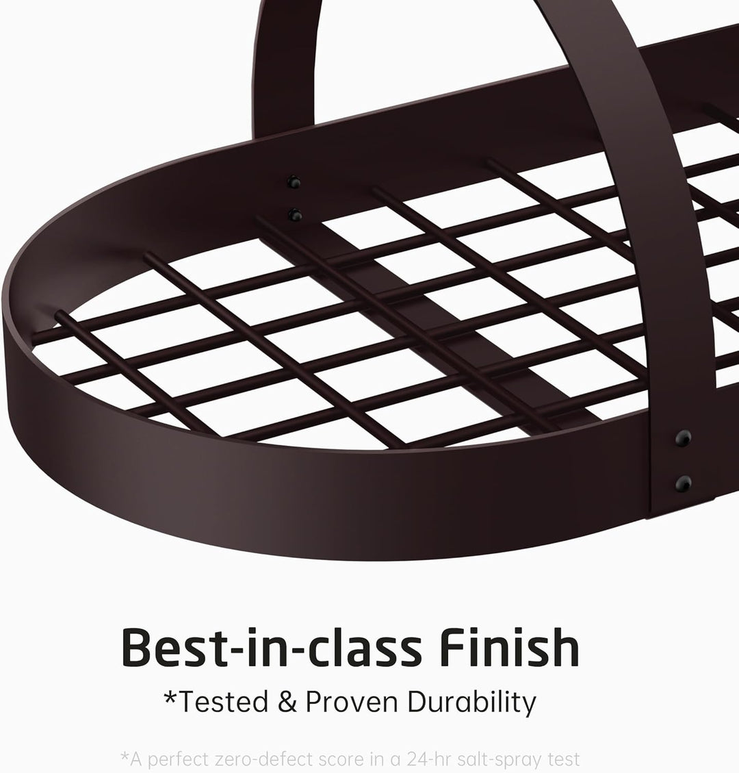 KES 85x39cm Ölbronze Topfhalter Pfannenhalter Hängeregal Küche Topfregal Deckenregal Hängend Küchenr