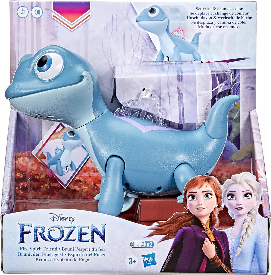 Hasbro Disney's Frozen 2 Feuergeist Freund Spielzeug, Salamander, Bruni, Spielzeug für Kinder ab 3 J