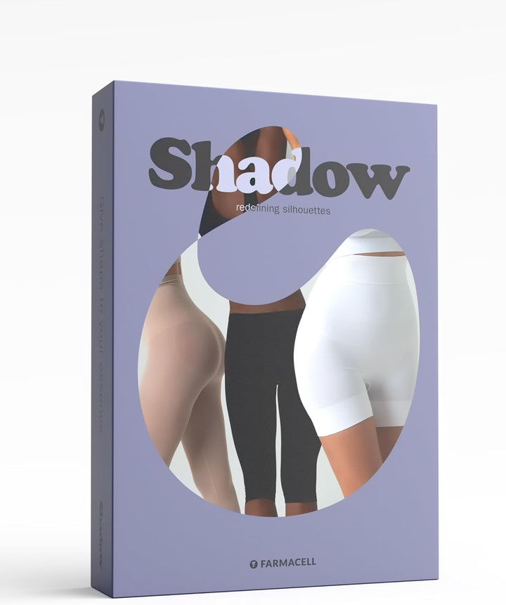 FarmaCell Bodyshaper 604Y - INNGERGY FIR Effekt Anti-Cellulitis Schlankheits Capri Shorts S Schwarz,