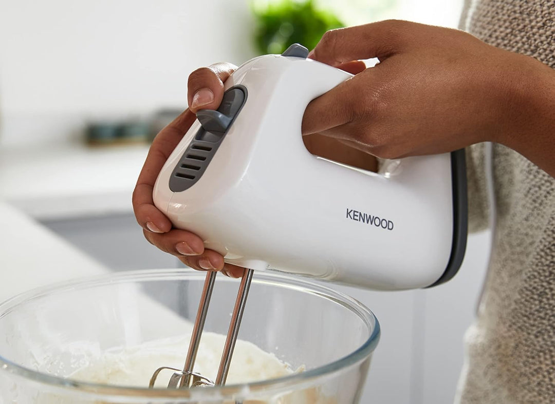 Kenwood QuickMix Lite HMP10.00WH Handmixer, Handrührgerät mit SureEject-Entriegelung und Kabelaufwic