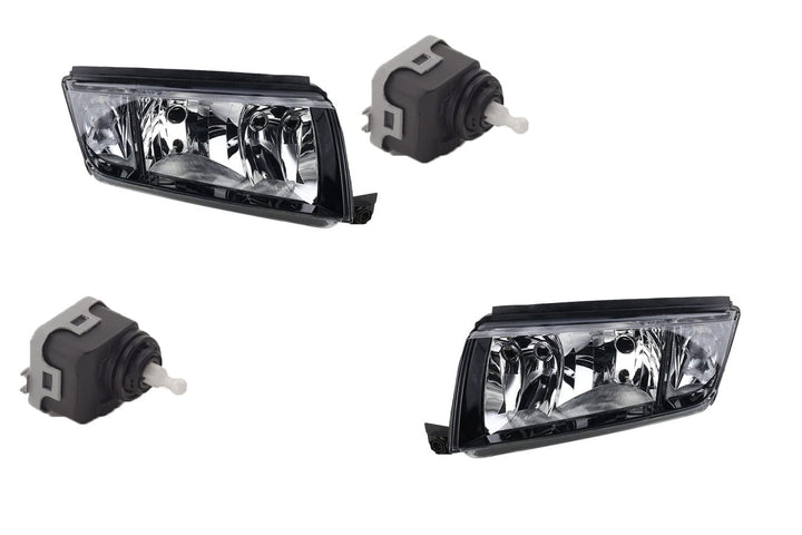 Johns, Scheinwerfer kompatibel zu Fabia 6Y 99-08 H7 H3 Links Rechts + Stellmotor