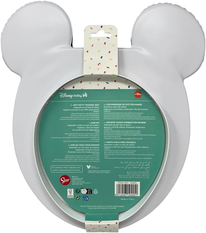 Toilettensitz Mickey für Kinder, ergonomischer Sitz, universell, 36 x 31 cm, rutschfester Wasseradap