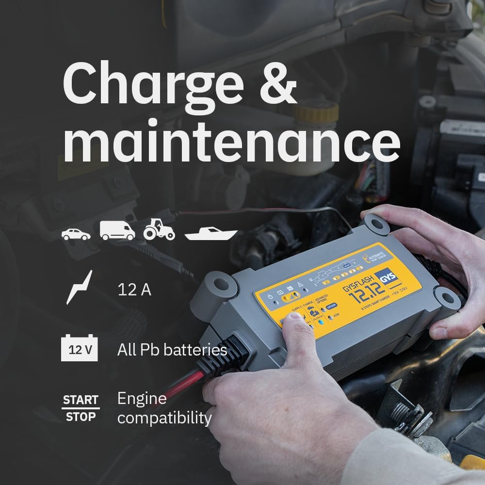 GYS GYSFLASH 12.12 029392 Automatikladegerät 12 V 12 A