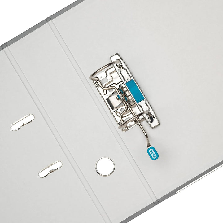 Elba Ordner A4, Smart Pro, 8 cm breit, Kunststoff aussen, grau, 10 Stück grau A4, breit, grau A4, br