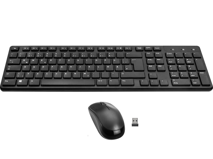 Speedlink SIGNIUM Deskset - USB Wireless Tastatur Maus Set Kabellos Deutsch QWERTZ Layout, Batterieb