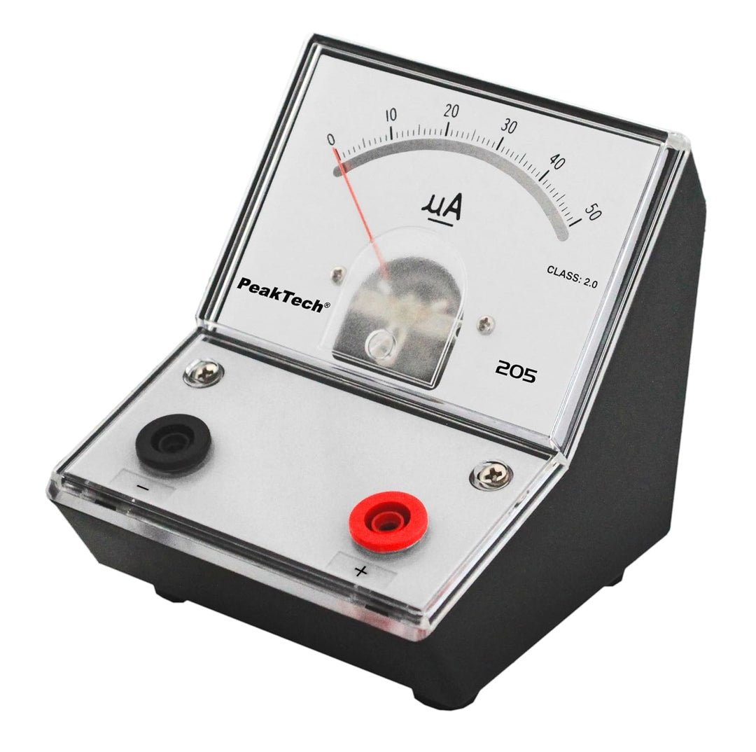 PeakTech P 205-01 Strommessgerät/ Amperemeter Analog/ Messgerät mit Spiegelskala 0 … 5mA DC