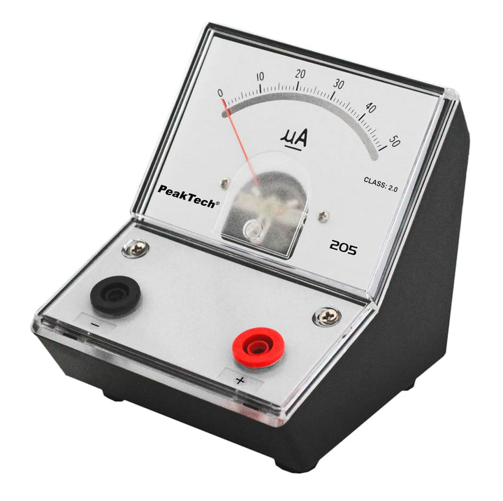 PeakTech P 205-01 Strommessgerät/ Amperemeter Analog/ Messgerät mit Spiegelskala 0 … 5mA DC