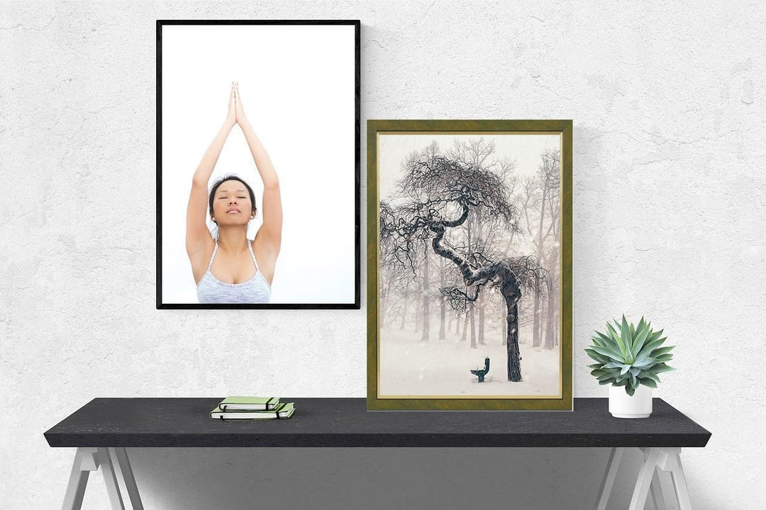 Stallmann Design Bilderrahmen my Frames 50x80 cm gold gewischt Rahmen fuer Dina 4 und 60 andere Form