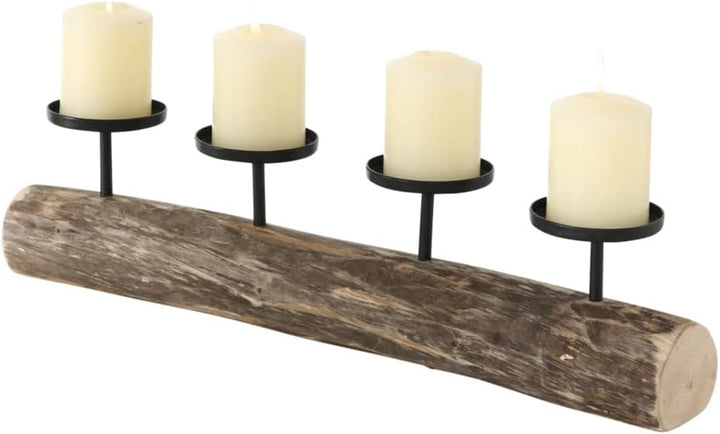 Boltze Kerzenständer Tempe (Kerzenhalter für 4 Kerzen, stilvolles Design, Dekoration Esstisch / Komm