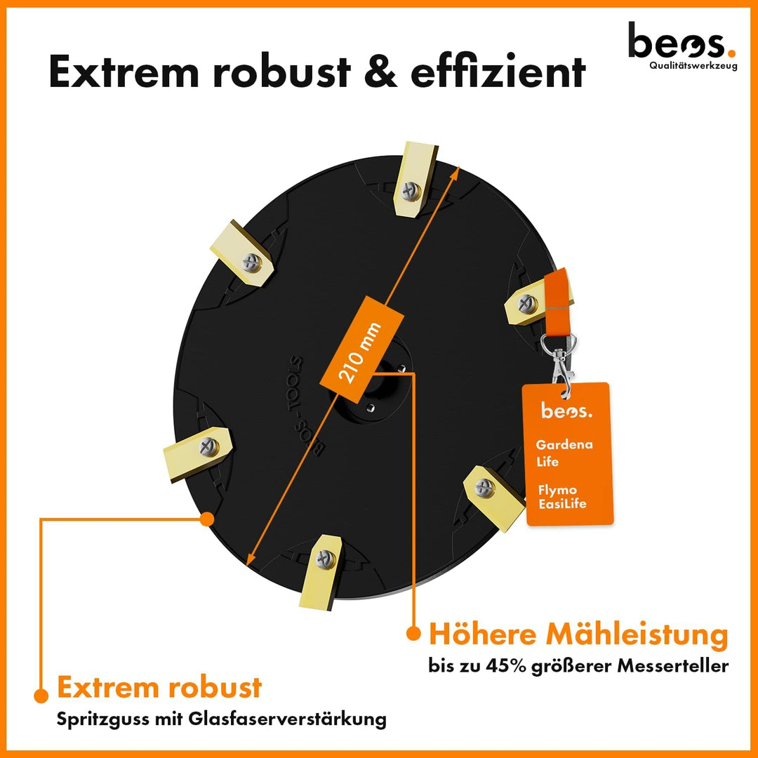 BEOS® Mähroboter Tuning - Drehscheibe kompatible mit Gardena Sileno Life & Sileno + | Flymo EasiLife