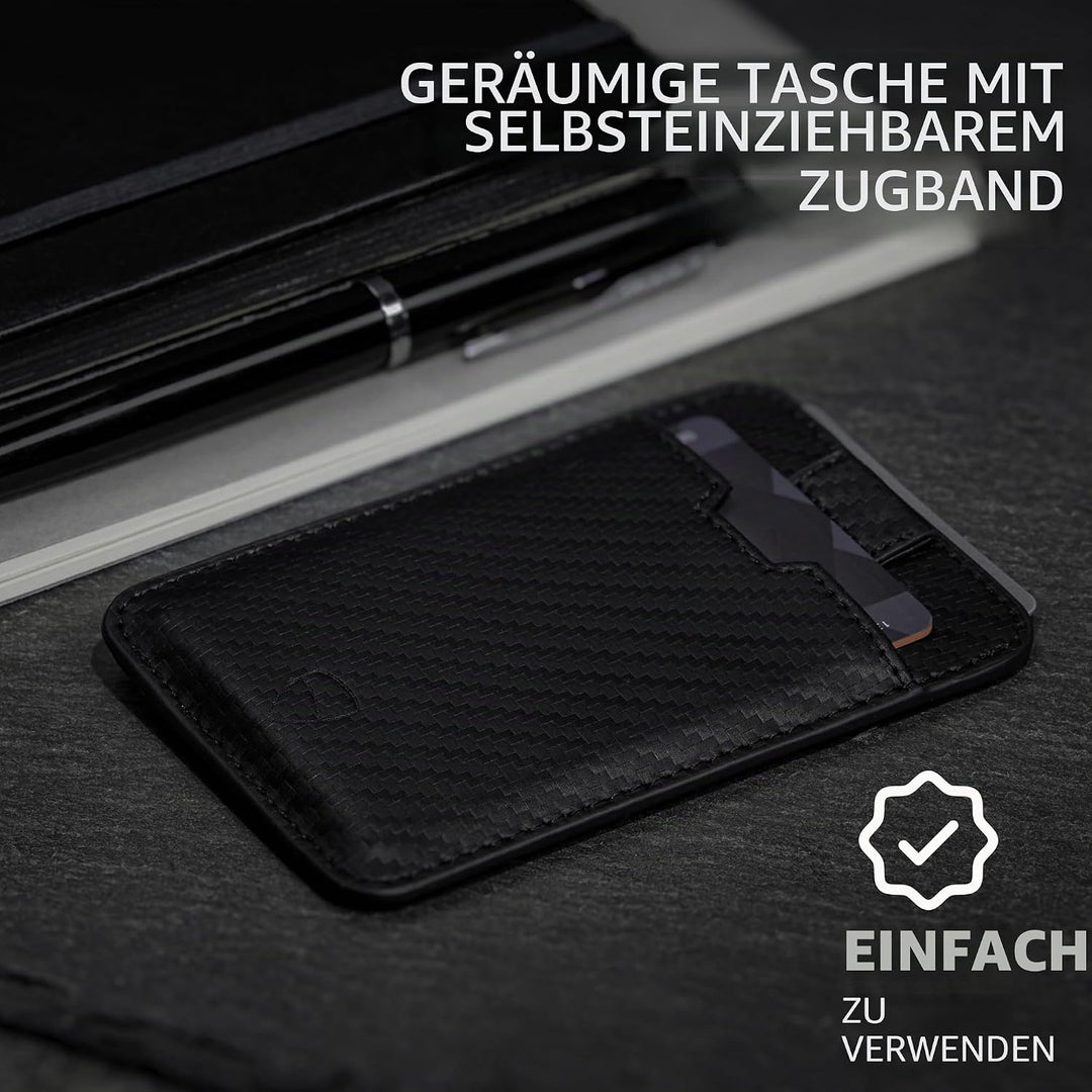 Vaultskin Chelsea Ultra-Slim Leder-Geldbörse für die Vordertasche - RFID-Blockierung für Männer mit