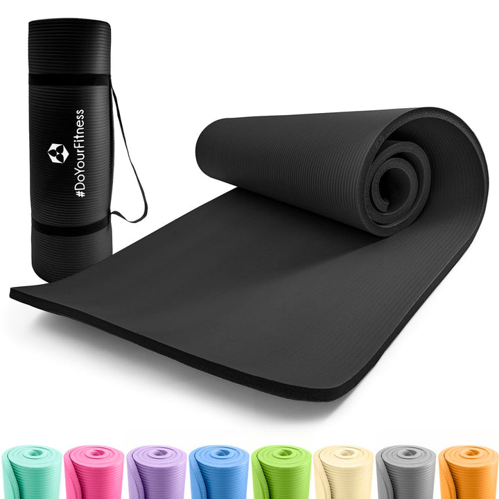 #DoYourFitness Fitnessmatte rutschfest | 183x61cm oder XXL 190x100cm | 0,8-2cm hoch | Gelenkschonend