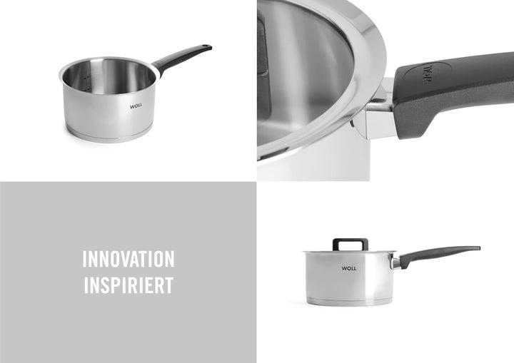 Woll Concept Stieltopf mit Deckel - Induktiv -, Ø 20 cm, 11 cm hoch, 3,4l - Geeignet für alle Herdar