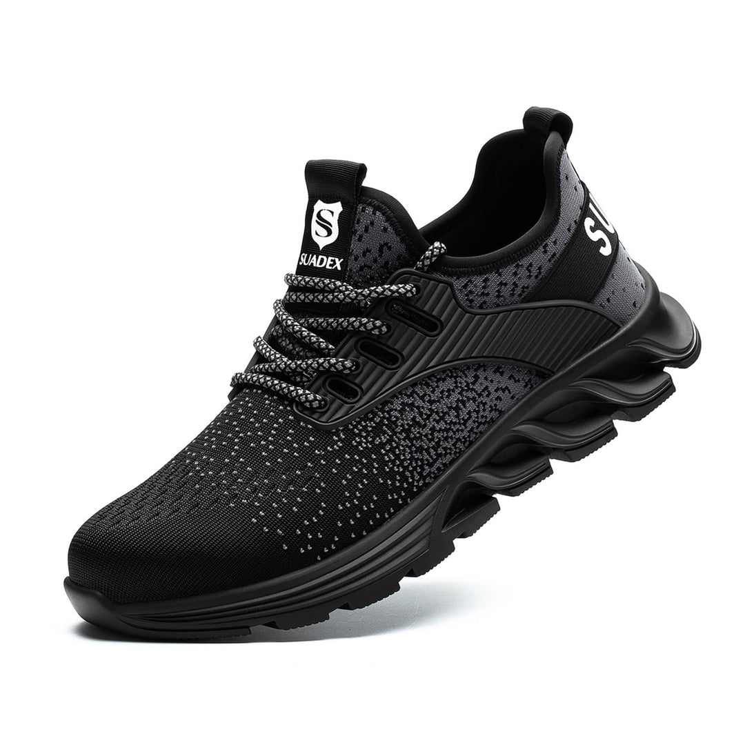 SUADEX Sicherheitsschuhe Arbeitsschuhe Herren Damen Leicht Stahlkappenschuhe Atmungsaktiv mit Stahlk