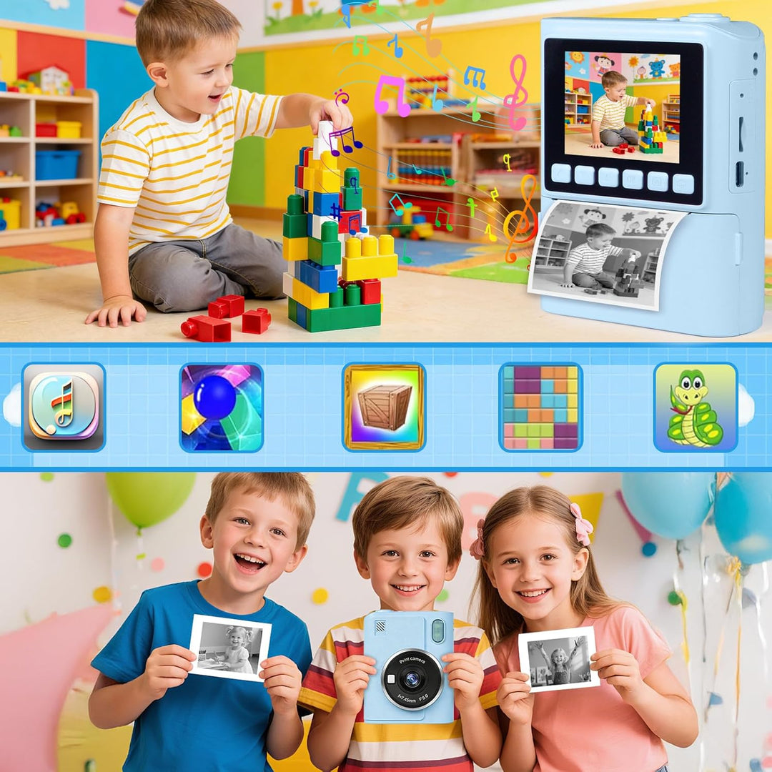 Kinderkamera Sofortbildkamera, 48MP | 2,4 Zoll | 1080P HD Digitalkamera Kinder, Sofortbildkamera Kin