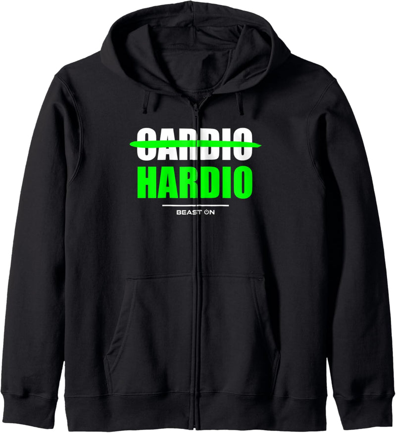 Cardio is Hardio Bodybuilding Gains Gym Fitness Training Kapuzenjacke