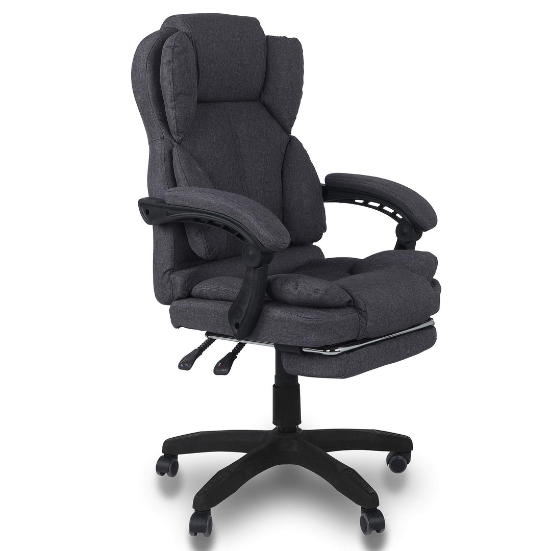 Trisens Bürostuhl, ergonomischer Schreibtischstuhl Stoff Chefsessel mit gepolsterten Armlehnen und K