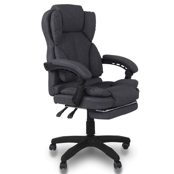 Trisens Bürostuhl, ergonomischer Schreibtischstuhl Stoff Chefsessel mit gepolsterten Armlehnen und K