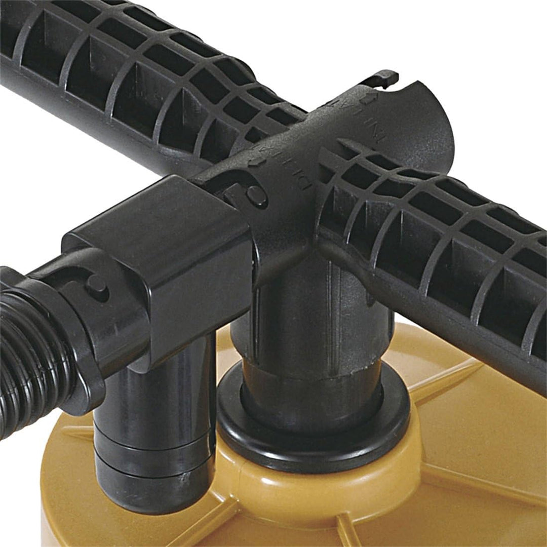 High 49702 Peak Doppelhubpumpe, Handpumpe, TÜV/GS geprüft, 4 Ventile, extra stark, gelb Bundle mit S