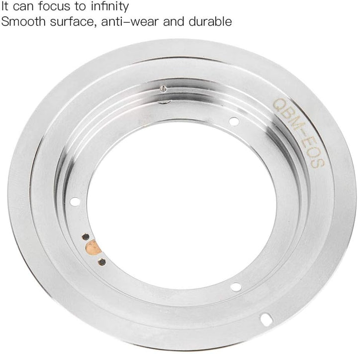 Bindpo QBM-EOS Objektivadapterring, Linsenkonverter aus Aluminiumlegierung für Rollei QBM Objektiv f