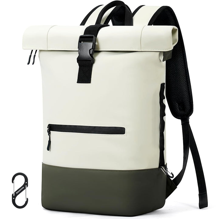 Rolltop Rucksack Herren Damen Wasserdicht Grosse Laptop Rucksack Reiserucksack mit Multifunktionale