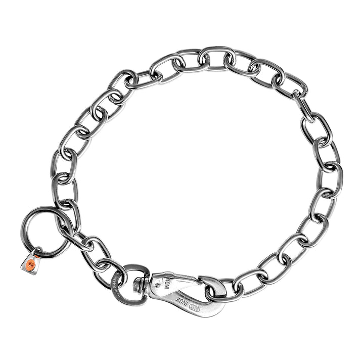 Sprenger Hundehalskette mit Sprenger Haken aus Edelstahl rostfrei 4 mm I Grösse individuell einstell
