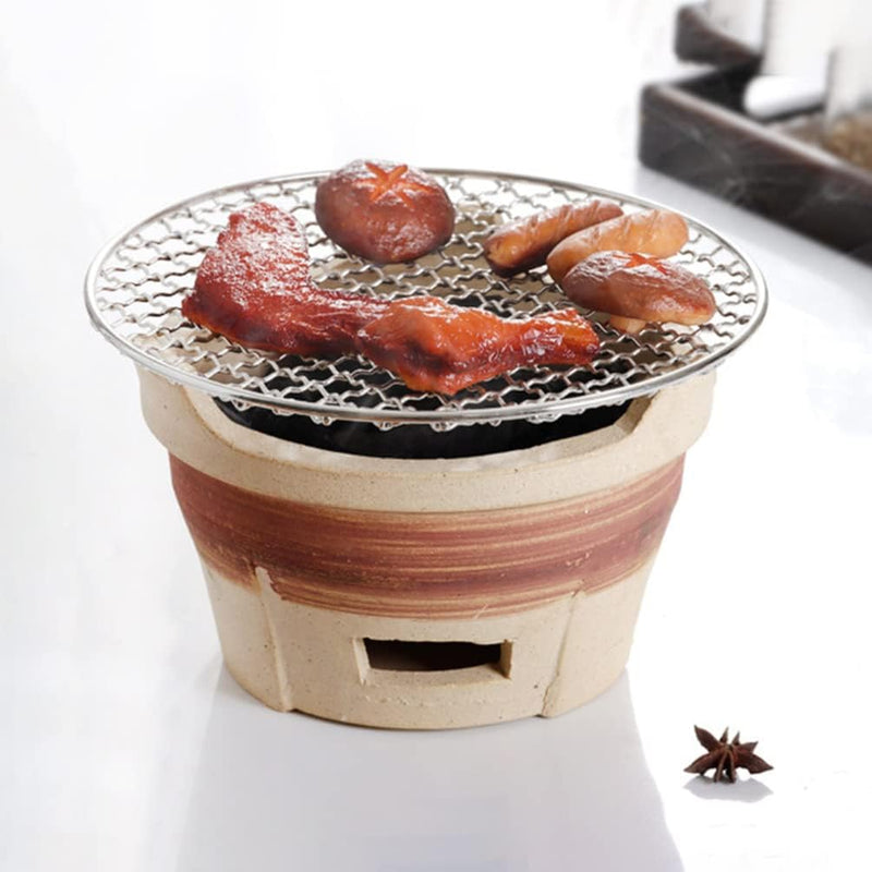 Yardwe 1 Satz Grill Lagerfeuergestell Japanische Platte Kohleofen Tragbarer Lagerfeuerrost Tandoor T